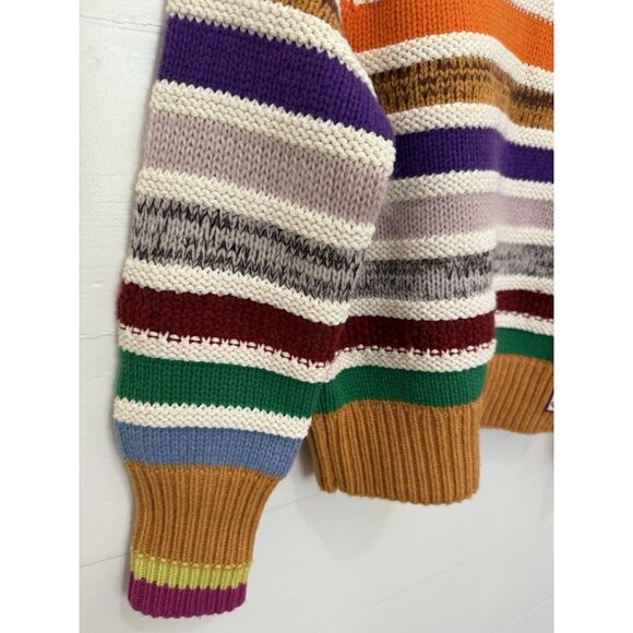 Zimmerman Multicolored Striped Sweater Women’s Merino Wool Blend - Picture 8 of 10